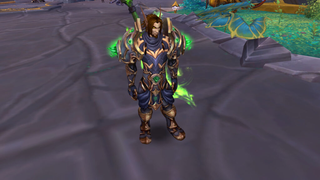 WoW blood elf in armor